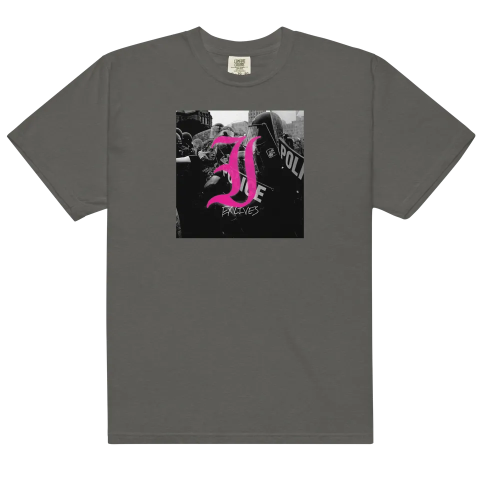ex-lives-t-shirt-dunkelgrau-kurzarm-baumwolle image 1