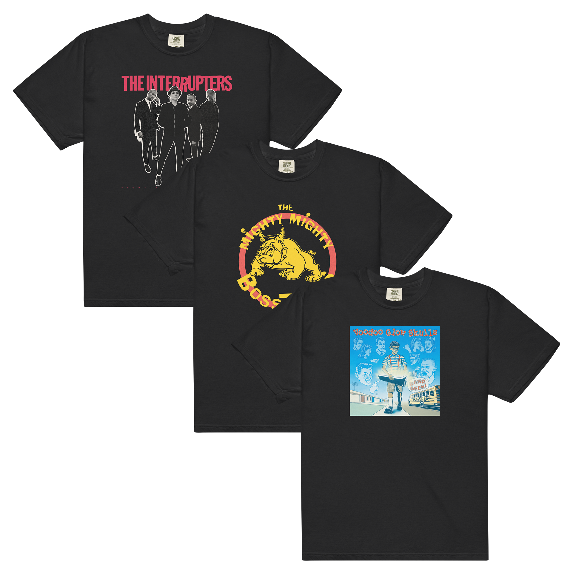interrupters-bosstones-voodoo-t-shirt-bundle-schwarz-3er image 1