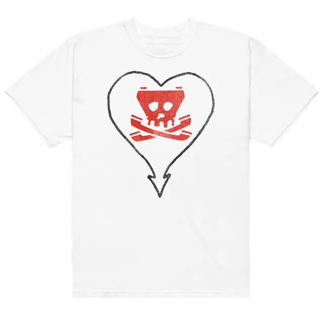 alkaline-trio-heartskull-tone-t-shirt-wei-baumwolle image 1