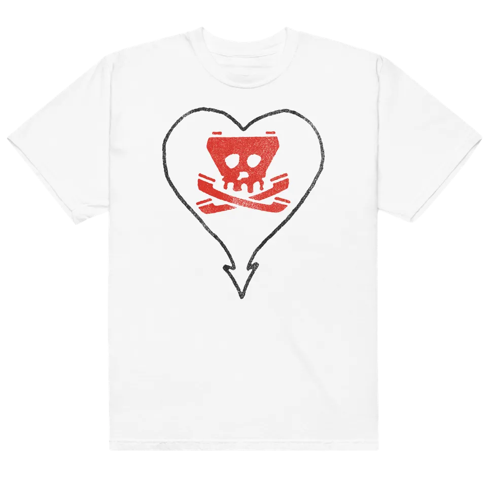 alkaline-trio-heartskull-tone-t-shirt-wei-baumwolle image 1
