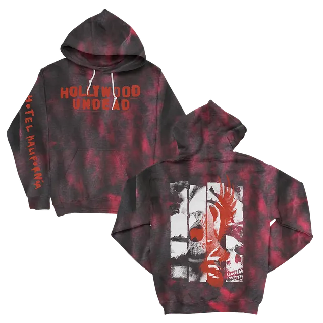 hollywood-undead-hk-evil-skull-hoodie-schwarz-rot-baumwollmix image 1