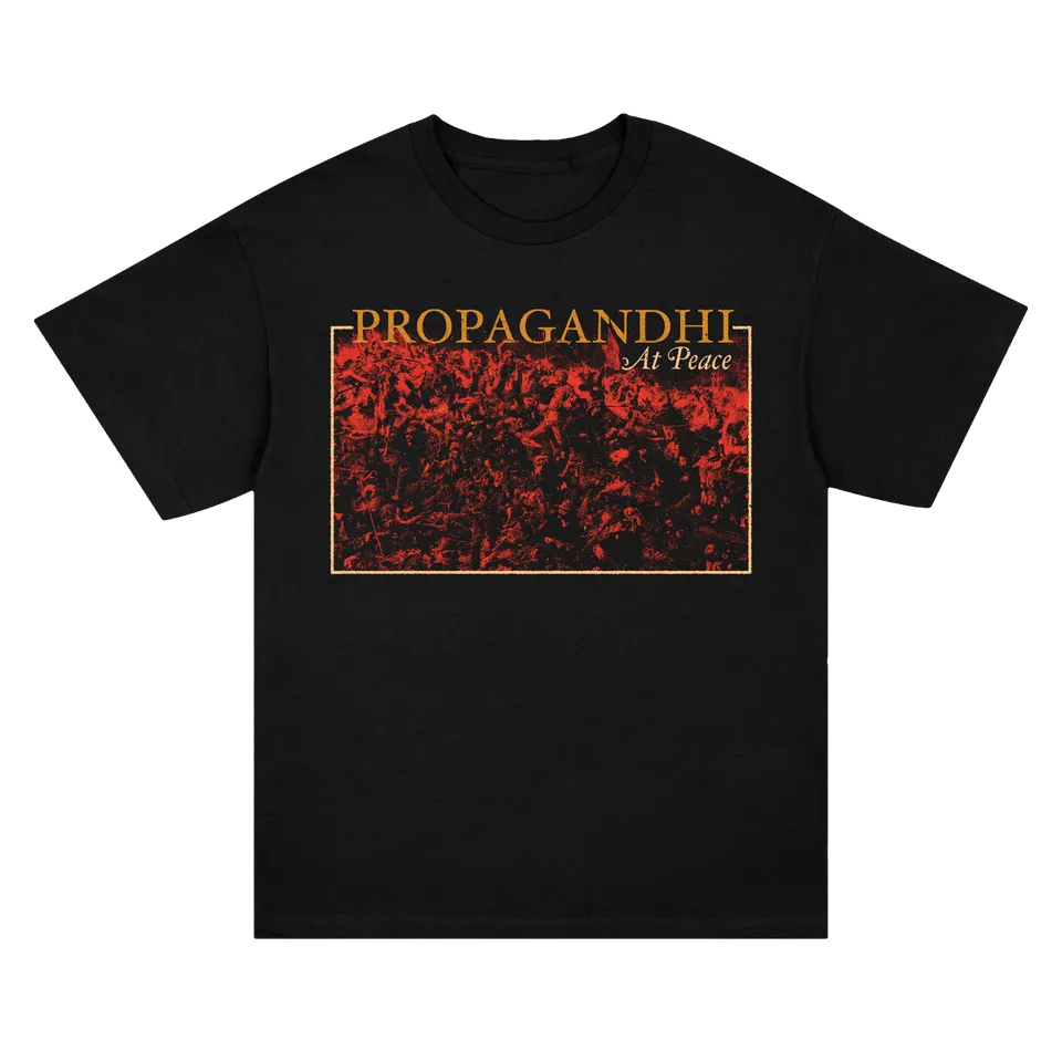 propagandhi-at-peace-album-t-shirt-schwarz-baumwolle image 1