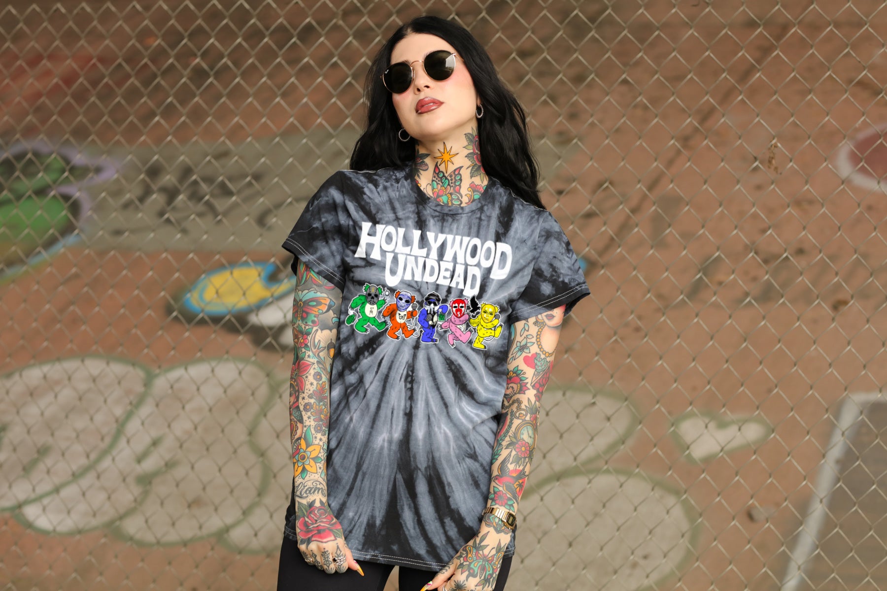 hollywood-undead-un-dead-head-t-shirt-cyclone-black-baumwolle image 2