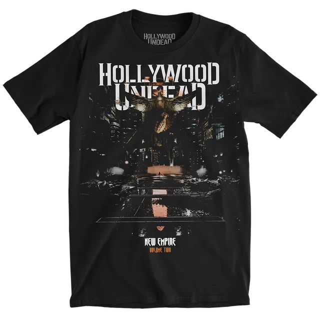 hollywood-undead-new-empire-vol-2-cover-t-shirt-schwarz-unisex image 1