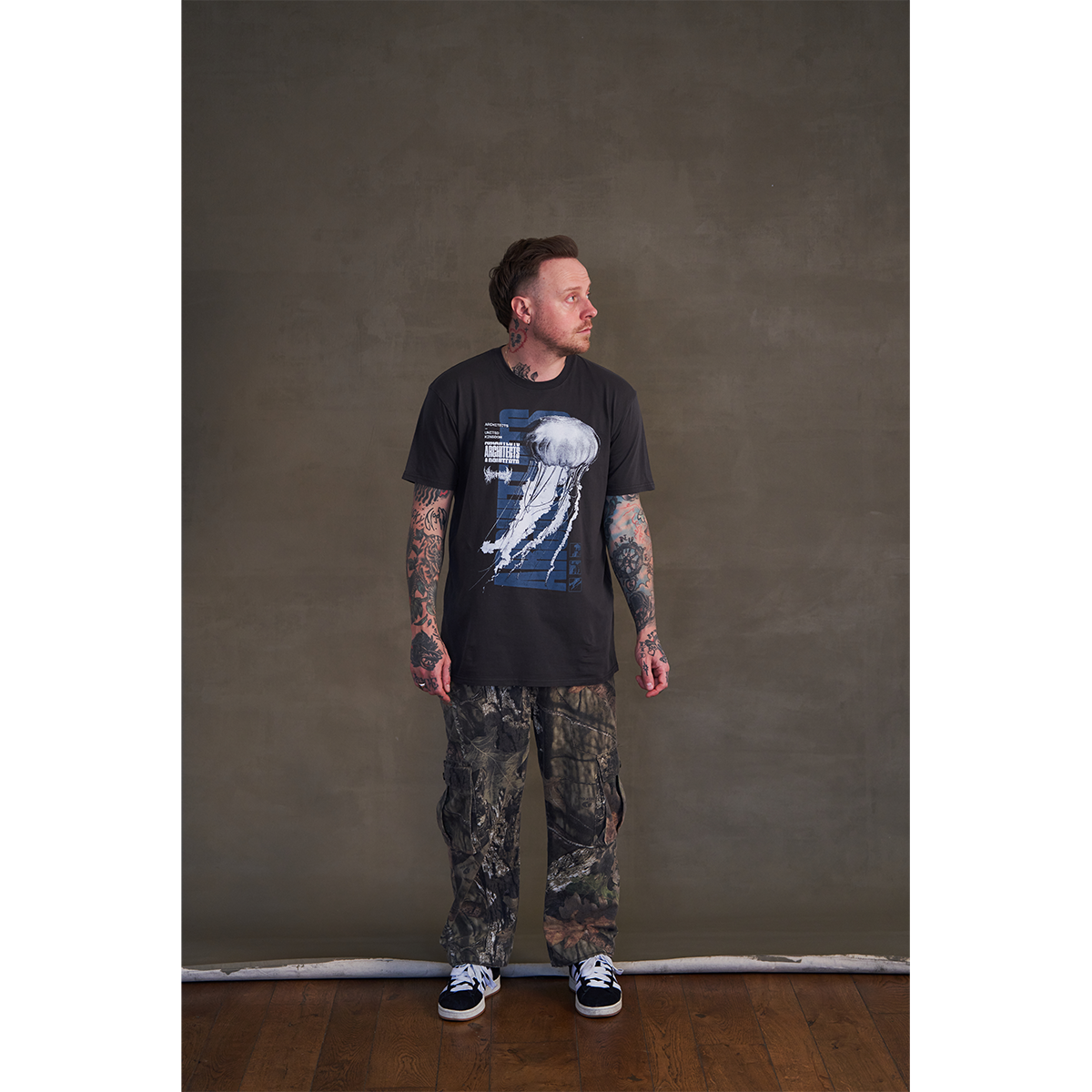 architects-jellyfish-faded-black-t-shirt-baumwolle image 2