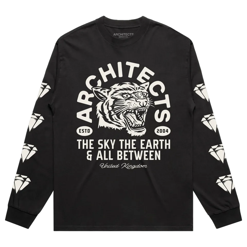 architects-diamond-tiger-longsleeve-schwarz-baumwolle image 1