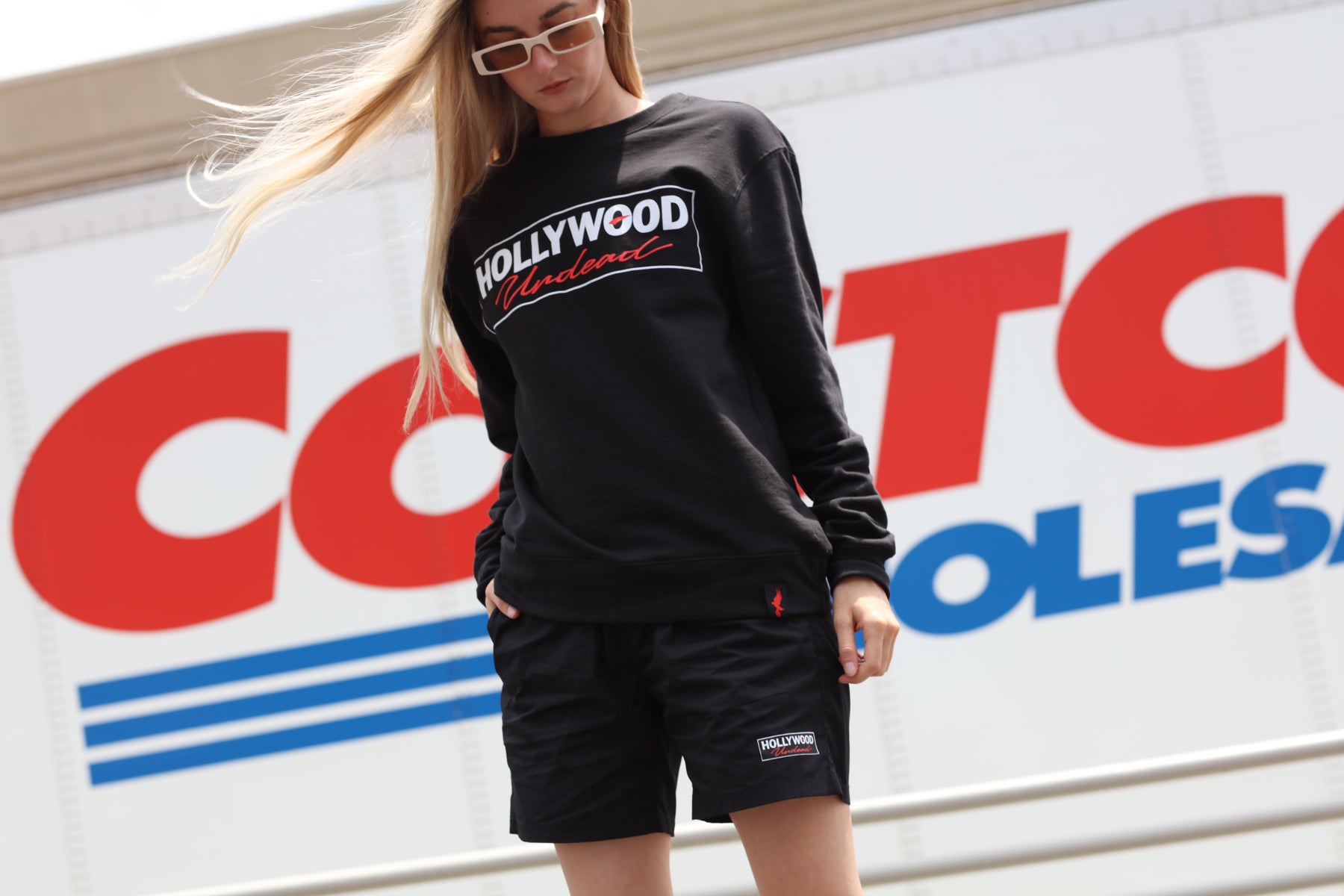 hollywood-undead-big-box-logo-shorts-schwarz-baumwolle image 4