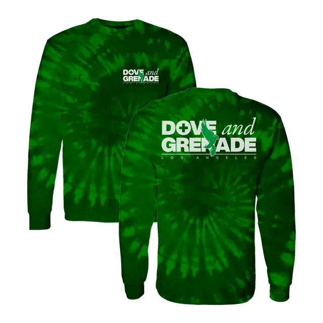 hollywood-undead-d-g-tie-dye-longsleeve-schwarz-gr-n-batik image 1