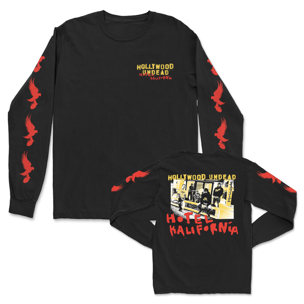 hollywood-undead-hotel-kalifornia-group-photo-longsleeve-schwarz image 1