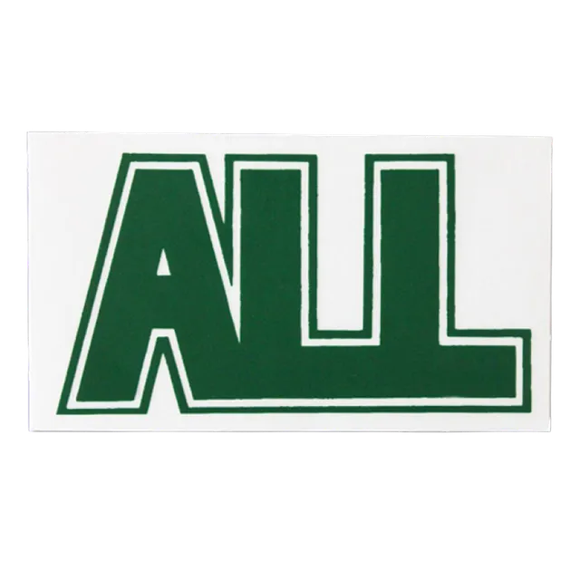 all-logo-sticker-gr-n-aufkleber-4-x-2-zoll image 1
