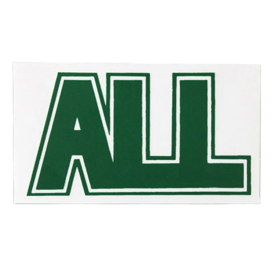 all-logo-sticker-gr-n-aufkleber-4-x-2-zoll image 1