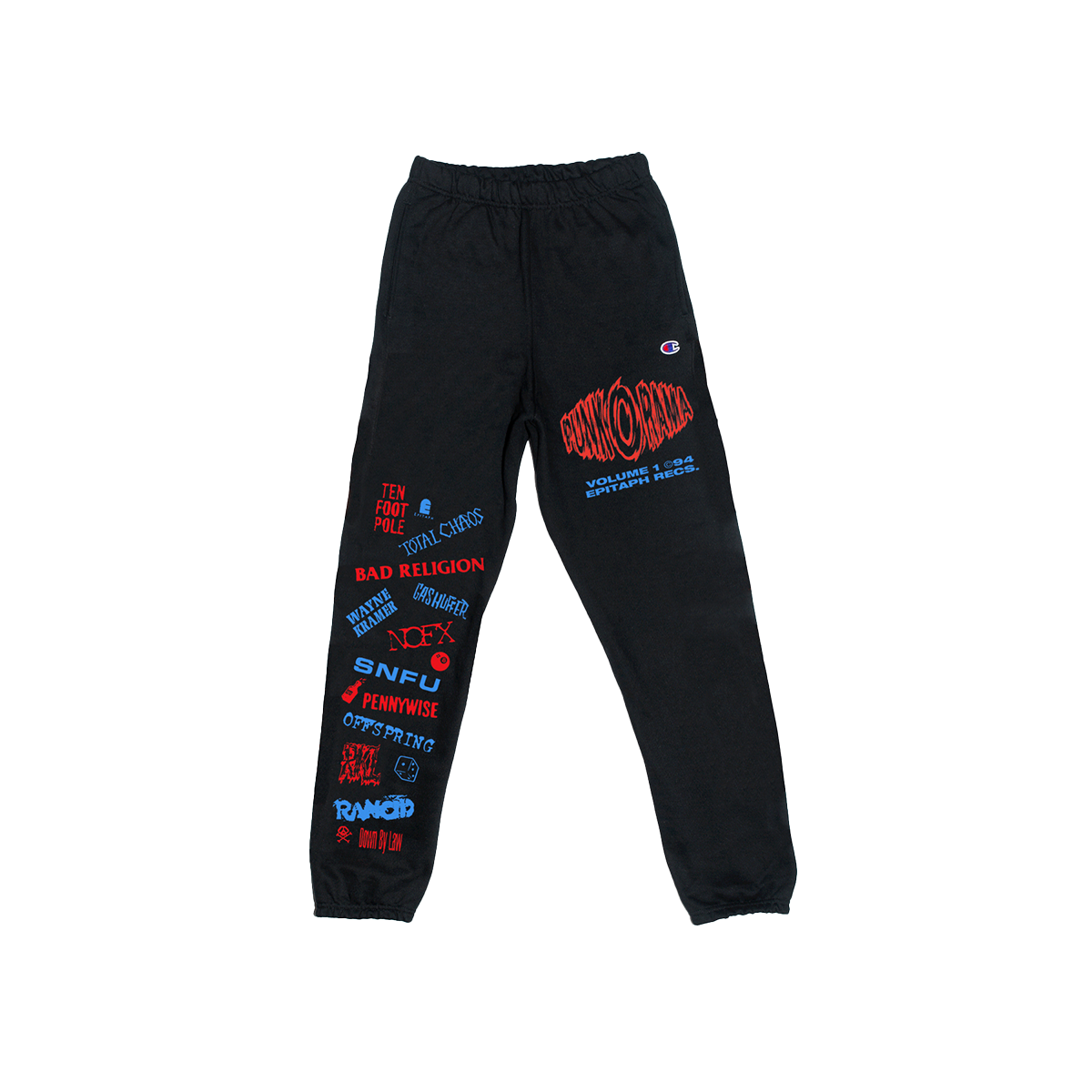 epitaph-records-punk-o-rama-sweatpants-schwarz-baumwolle image 1