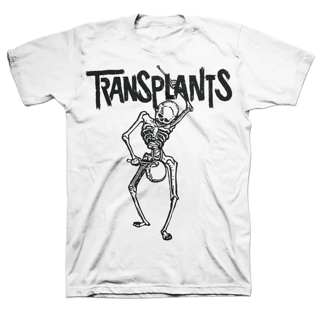 transplants-skeleton-t-shirt-wei-baumwolle image 1