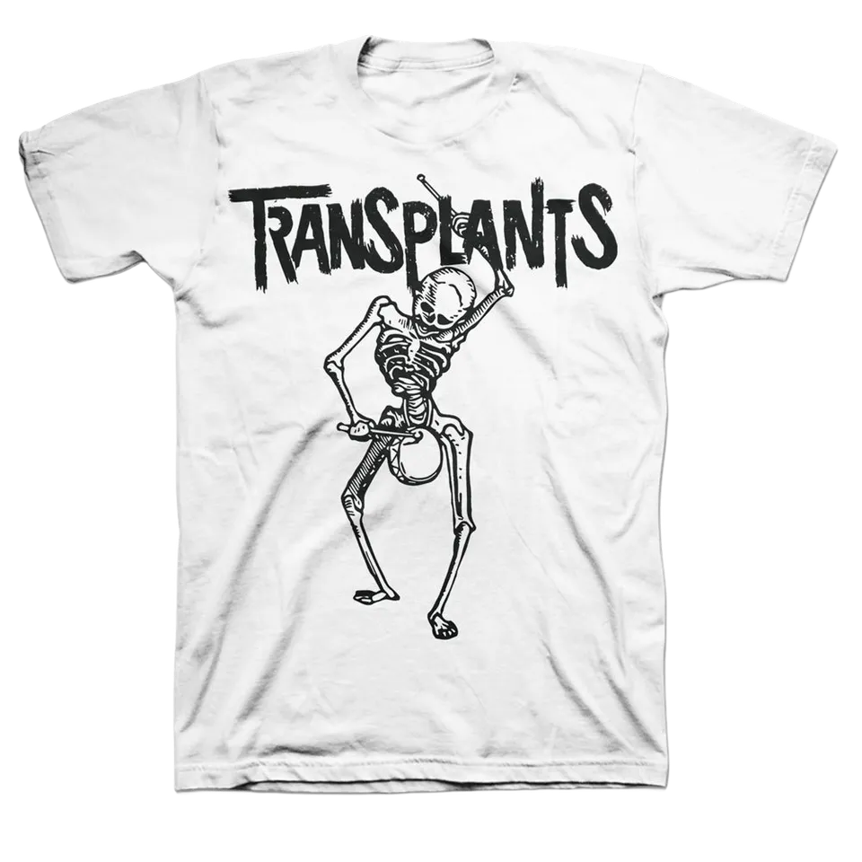 transplants-skeleton-t-shirt-wei-baumwolle image 1