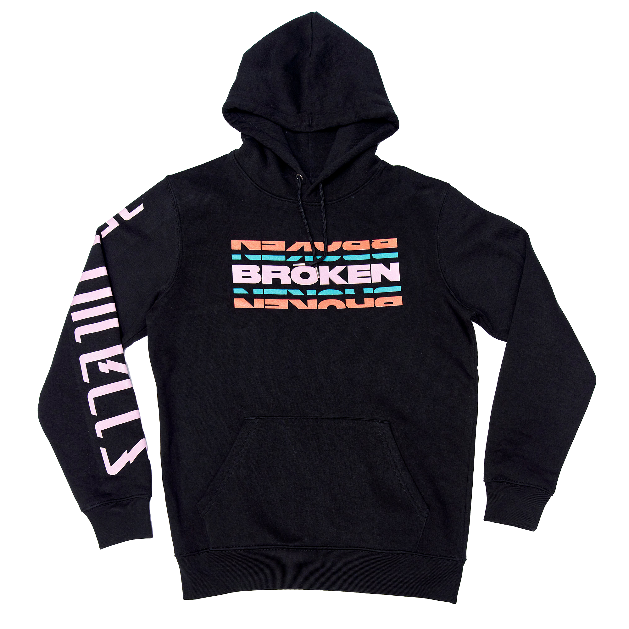 architects-broken-hoodie-schwarz-kapuzenpullover-bio-baumwolle image 1
