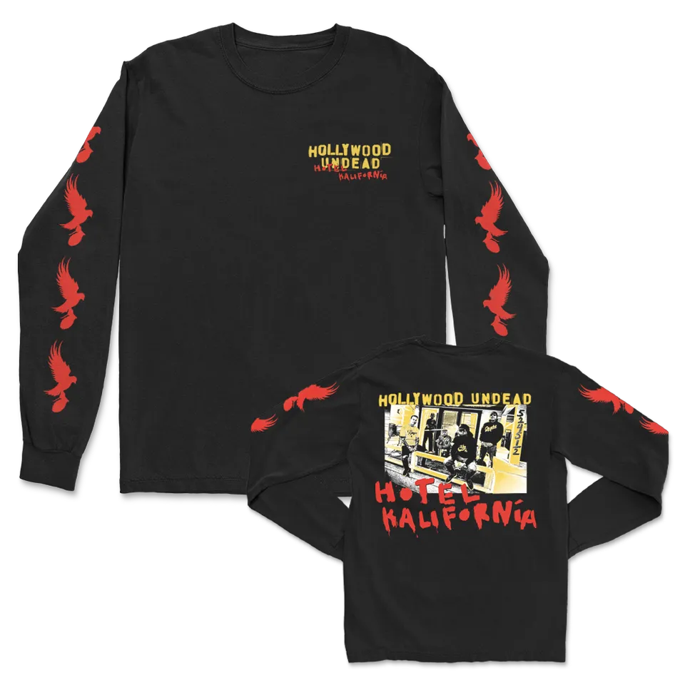 hollywood-undead-hotel-kalifornia-group-photo-longsleeve-schwarz image 1