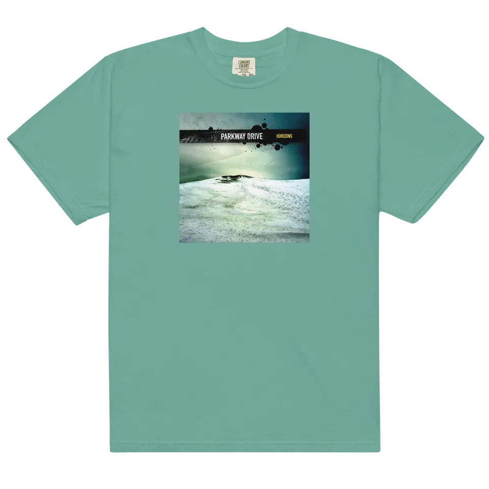 horizons-t-shirt-seafoam-green-albumprint image 1