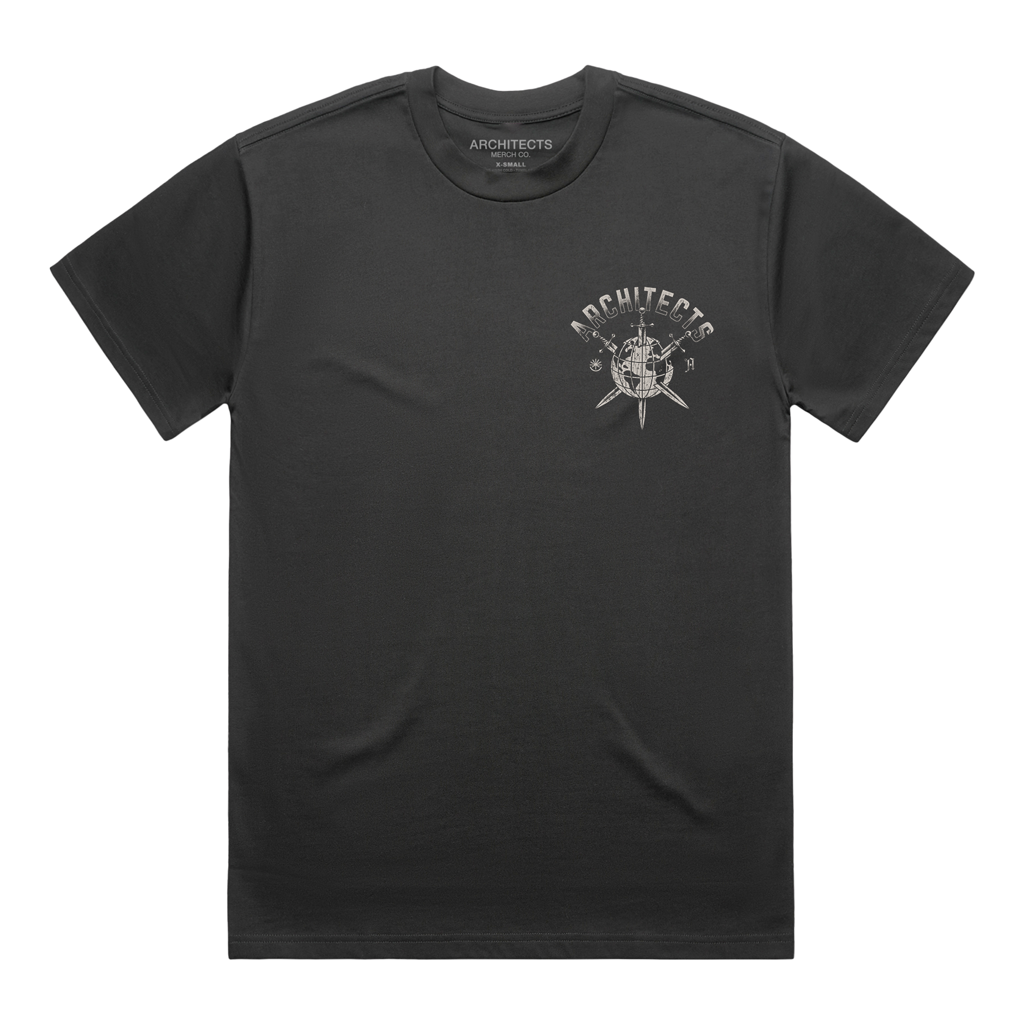 architects-everything-ends-globe-black-t-shirt-schwarz-baumwolle image 1