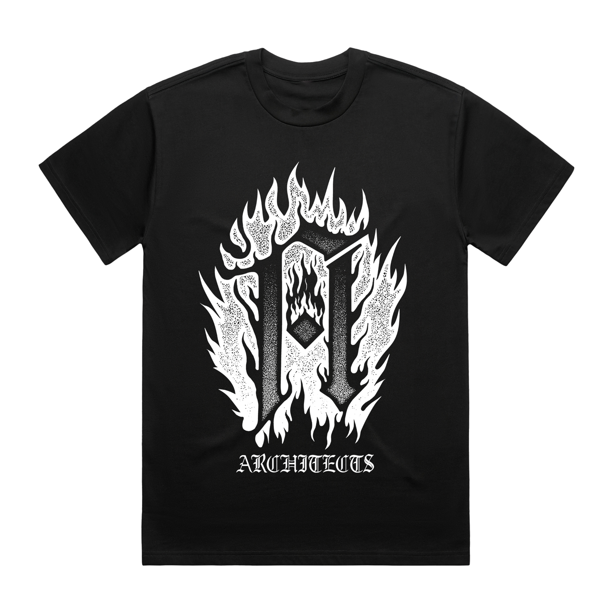 architects-flaming-a-2025-eu-tour-t-shirt-schwarz-baumwolle image 1
