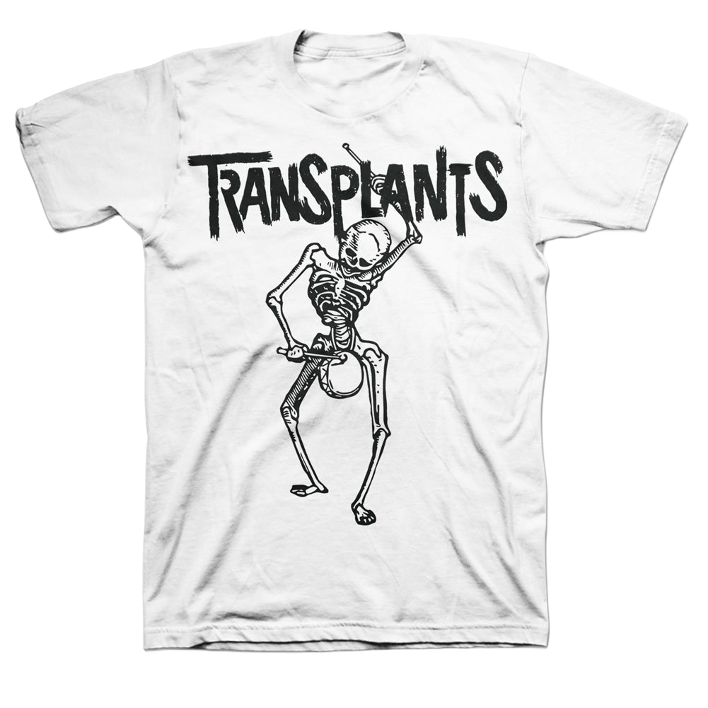 transplants-skeleton-t-shirt-wei-baumwolle image 1