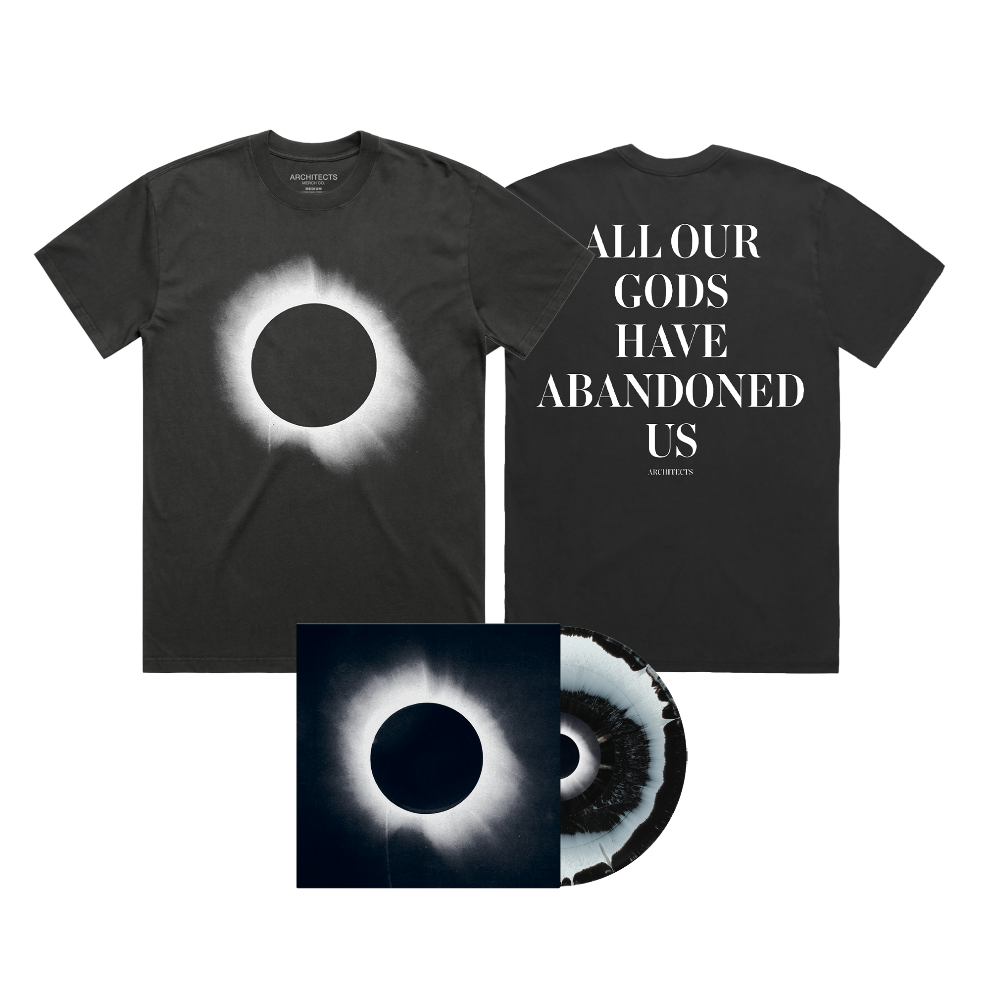 architects-all-our-gods-bundle-splatter-vinyl-t-shirt image 1