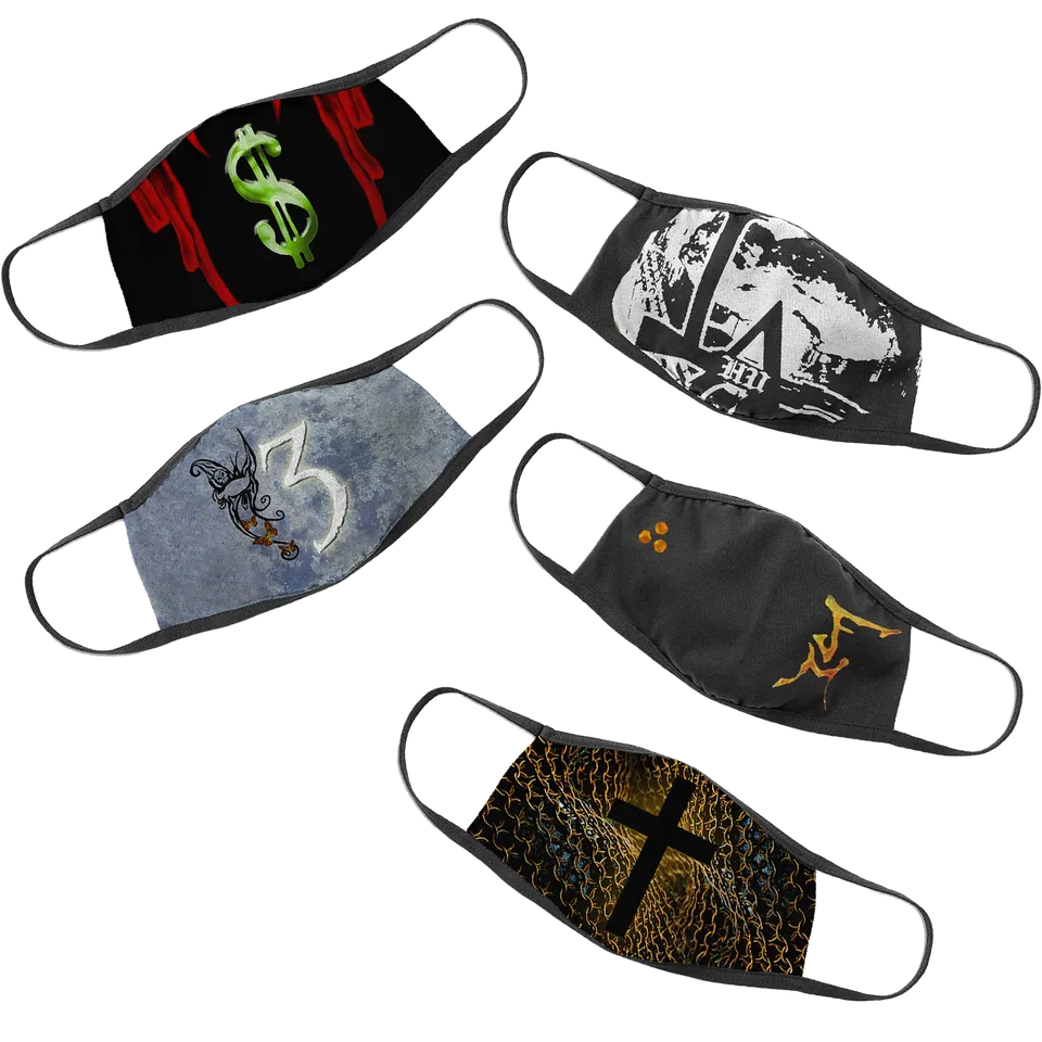 hollywood-undead-hu-band-face-mask-set-5er-masken image 1