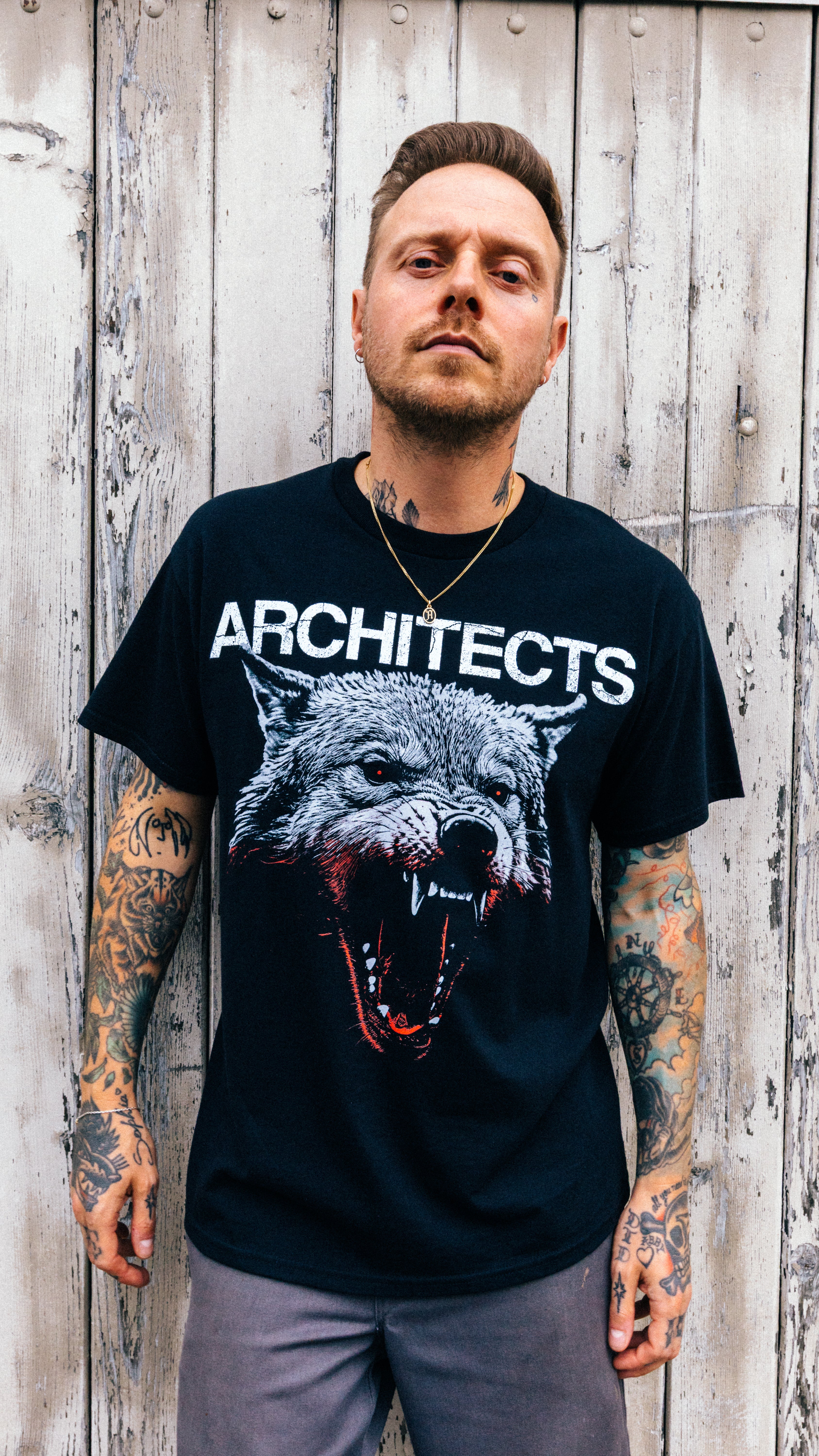 architects-pack-leader-tour-t-shirt-wolf-baumwolle image 3