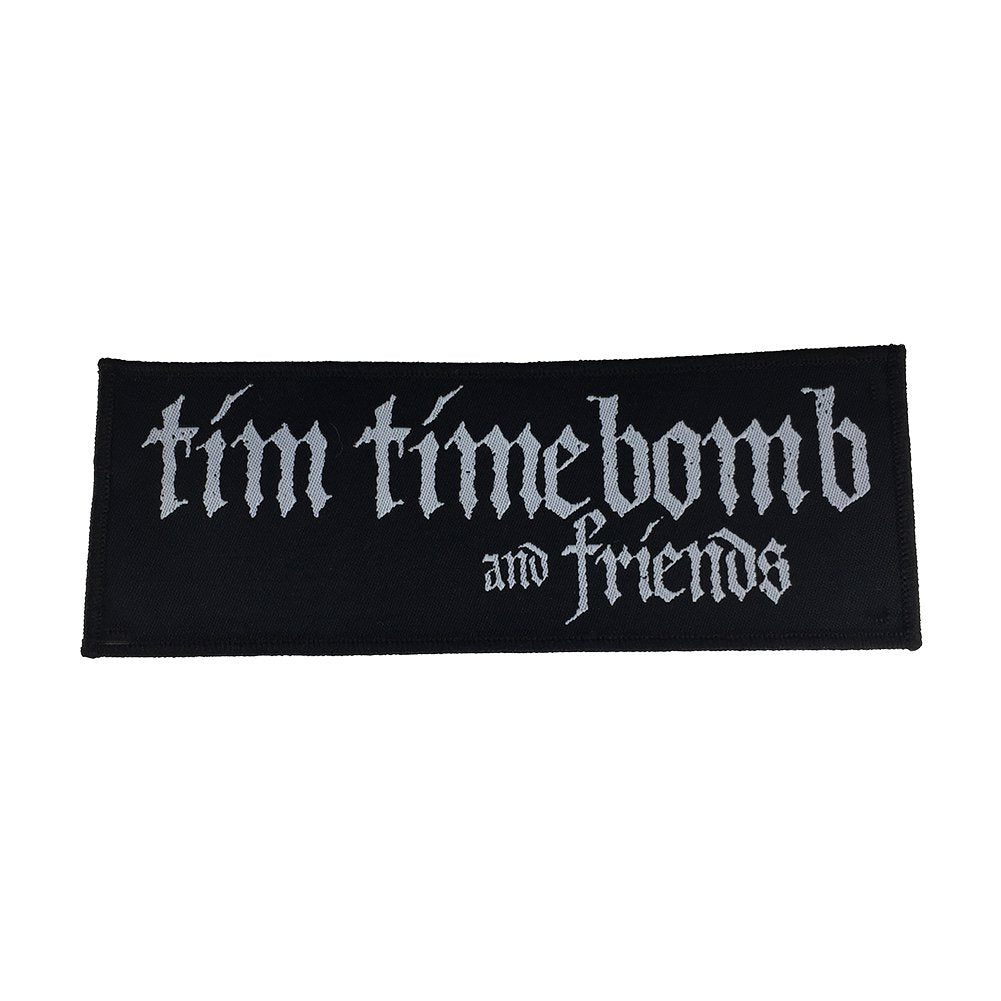 tim-timebomb-logo-patch-bestickt-schwarz-silber image 1