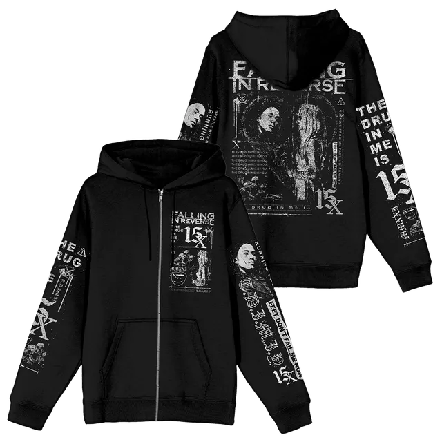 falling-in-reverse-the-drug-in-me-15-hoodie-zip-baumwolle image 1