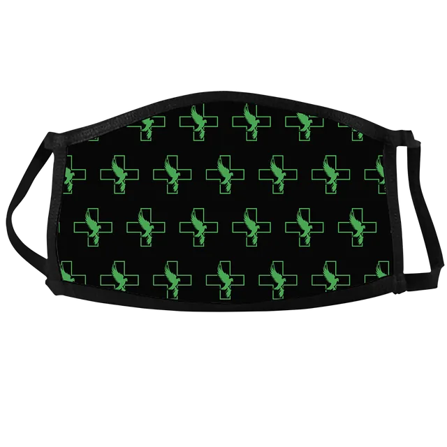 hollywood-undead-face-masks-d-g-pattern-maske-schwarz-allover-baumwolle image 1
