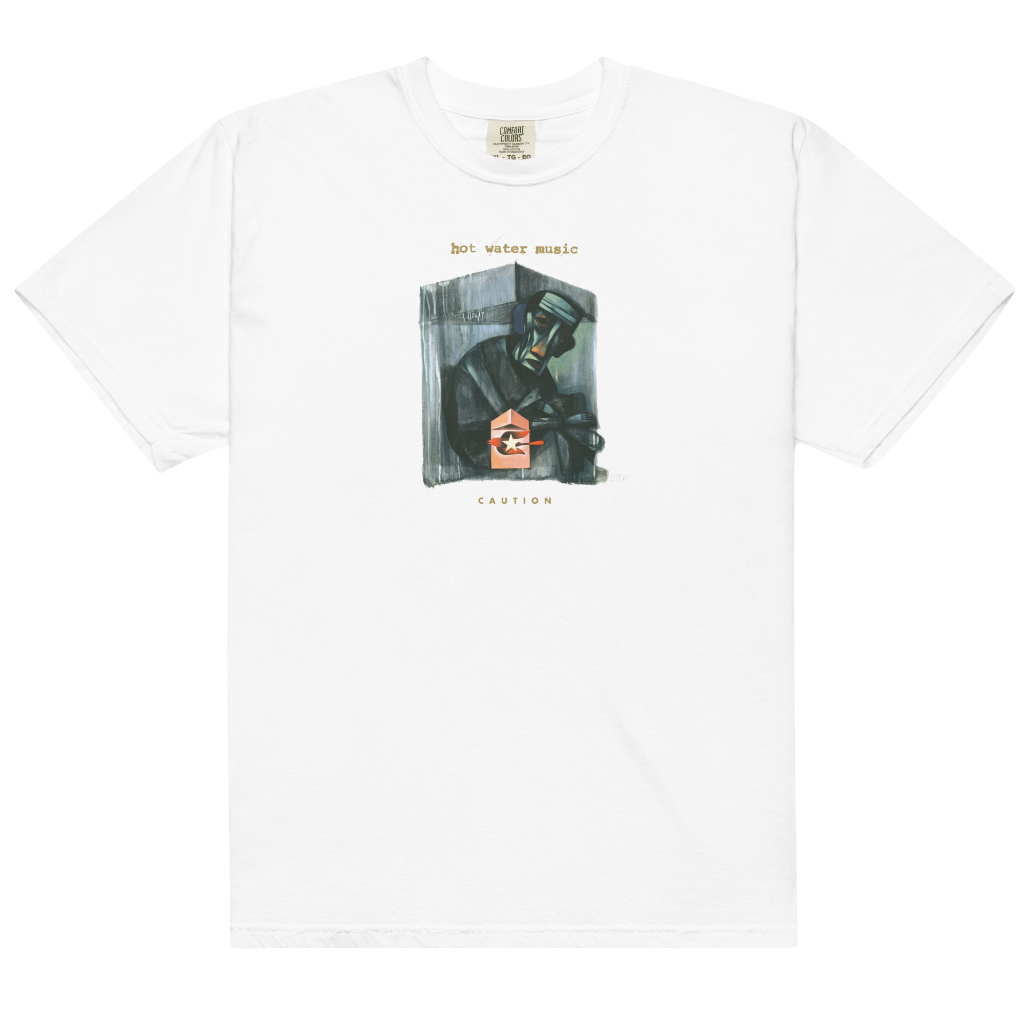 epitaph-apparel-caution-t-shirt-wei-baumwolle image 1