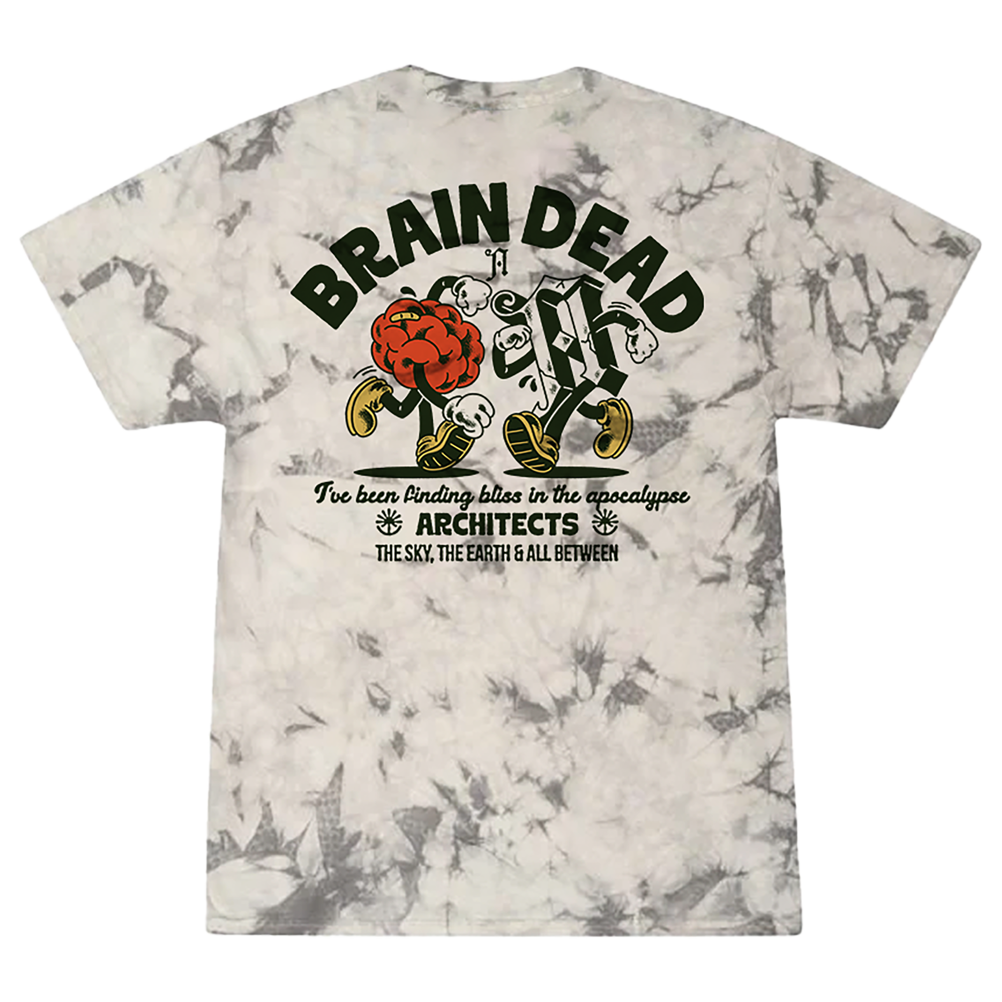 architects-brain-dead-crystal-dye-t-shirt-wei-tie-dye-baumwolle image 2