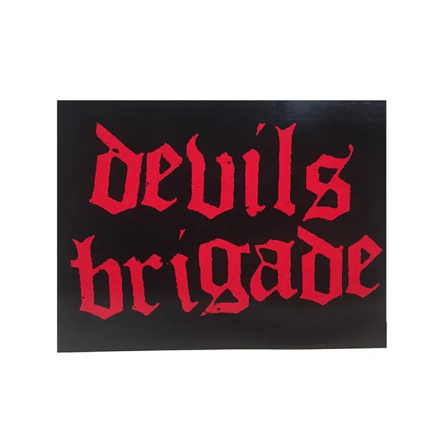hellcat-records-devils-brigade-logo-sticker-4x3-zoll image 1