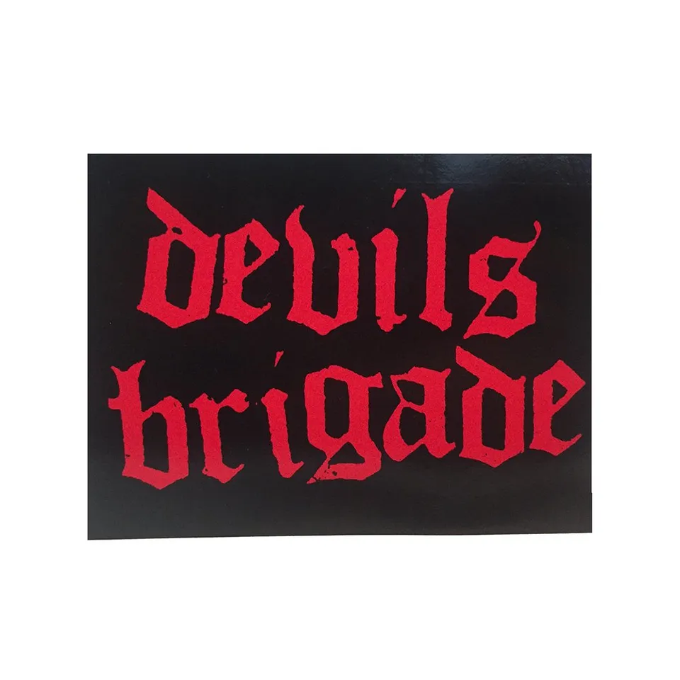 hellcat-records-devils-brigade-logo-sticker-4x3-zoll image 1