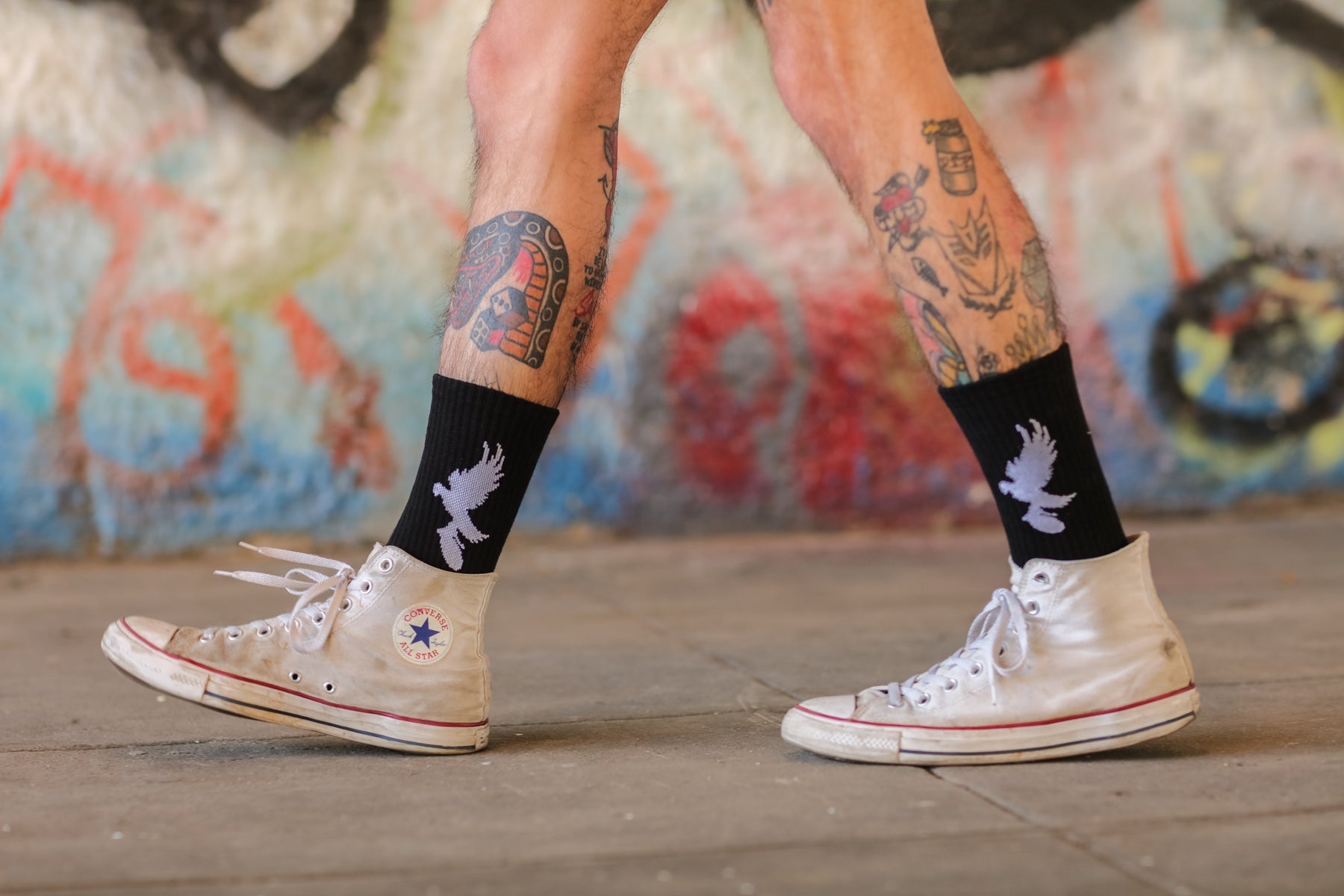 hollywood-undead-d-g-crew-socks-socken-dove-grenade-wei image 5
