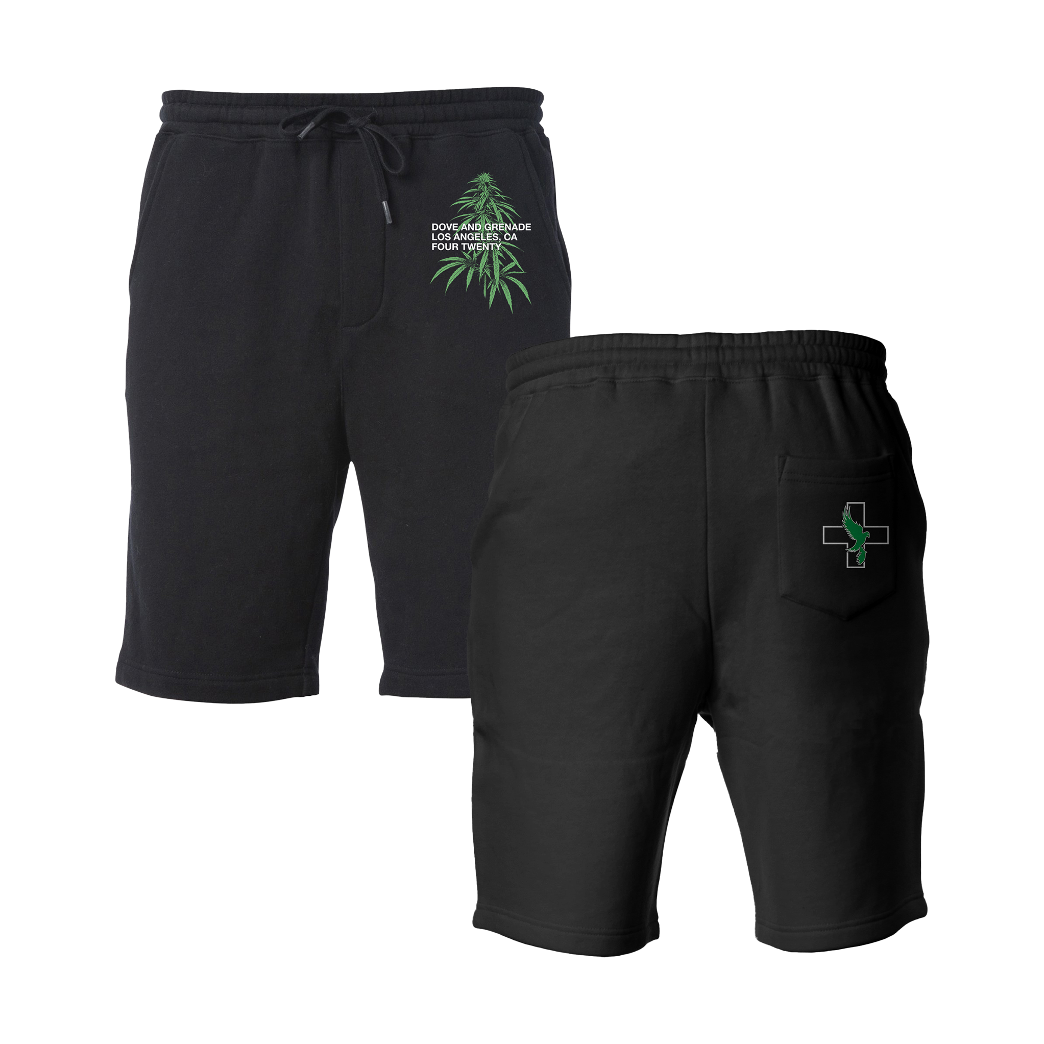 hollywood-undead-d-g-420-sweat-shorts-schwarz image 1