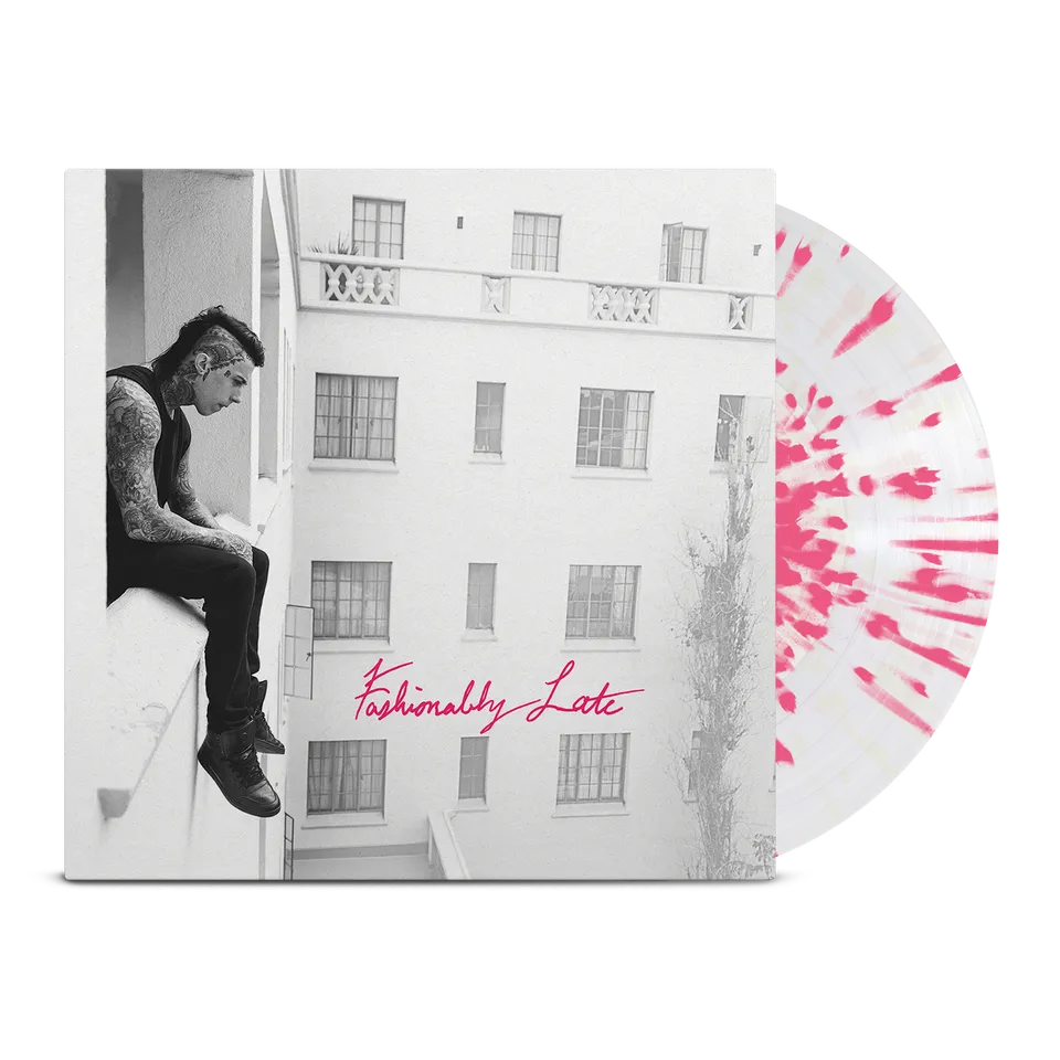 falling-in-reverse-fashionably-late-lp-vinyl-clear-pink image 1