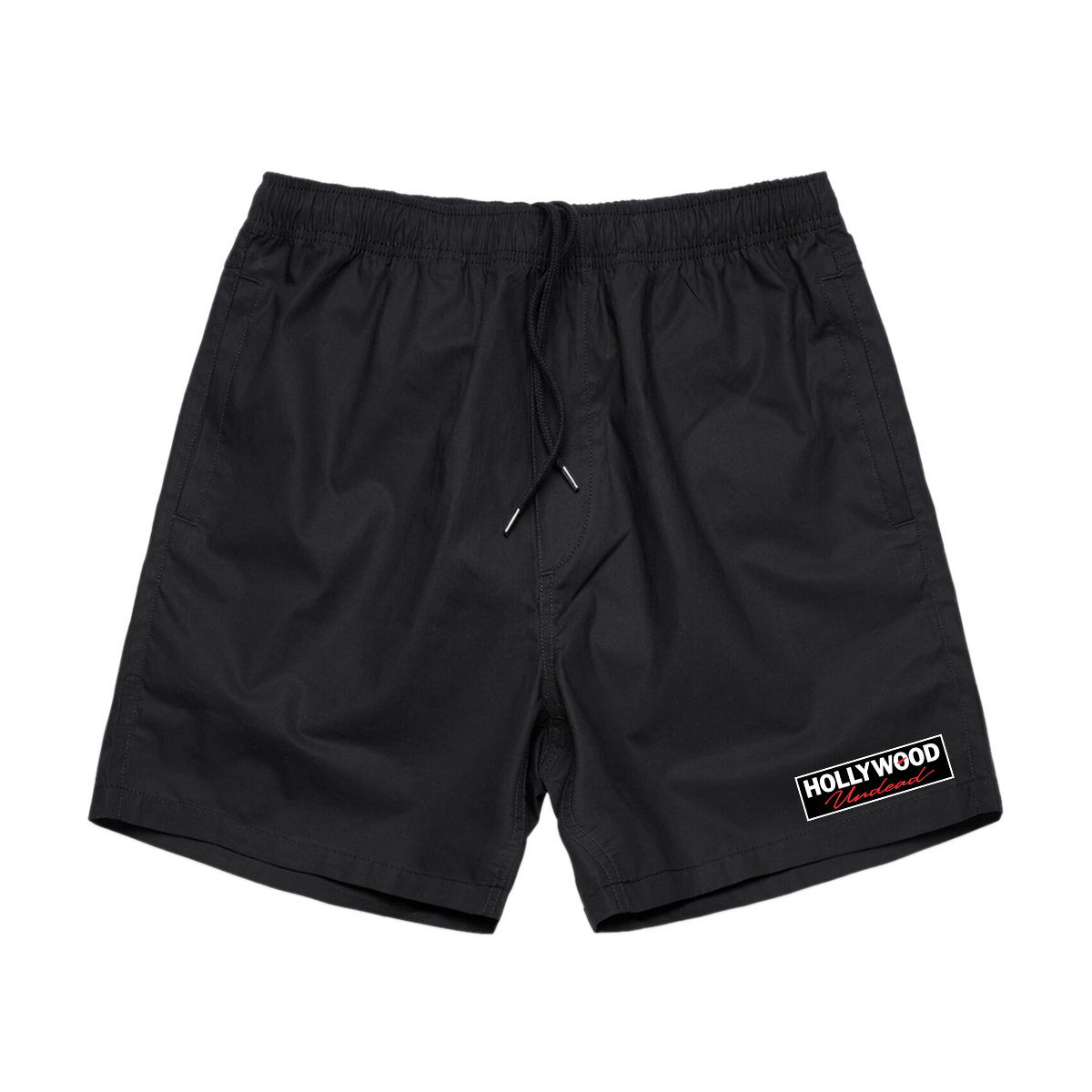 hollywood-undead-big-box-logo-shorts-schwarz-baumwolle image 1