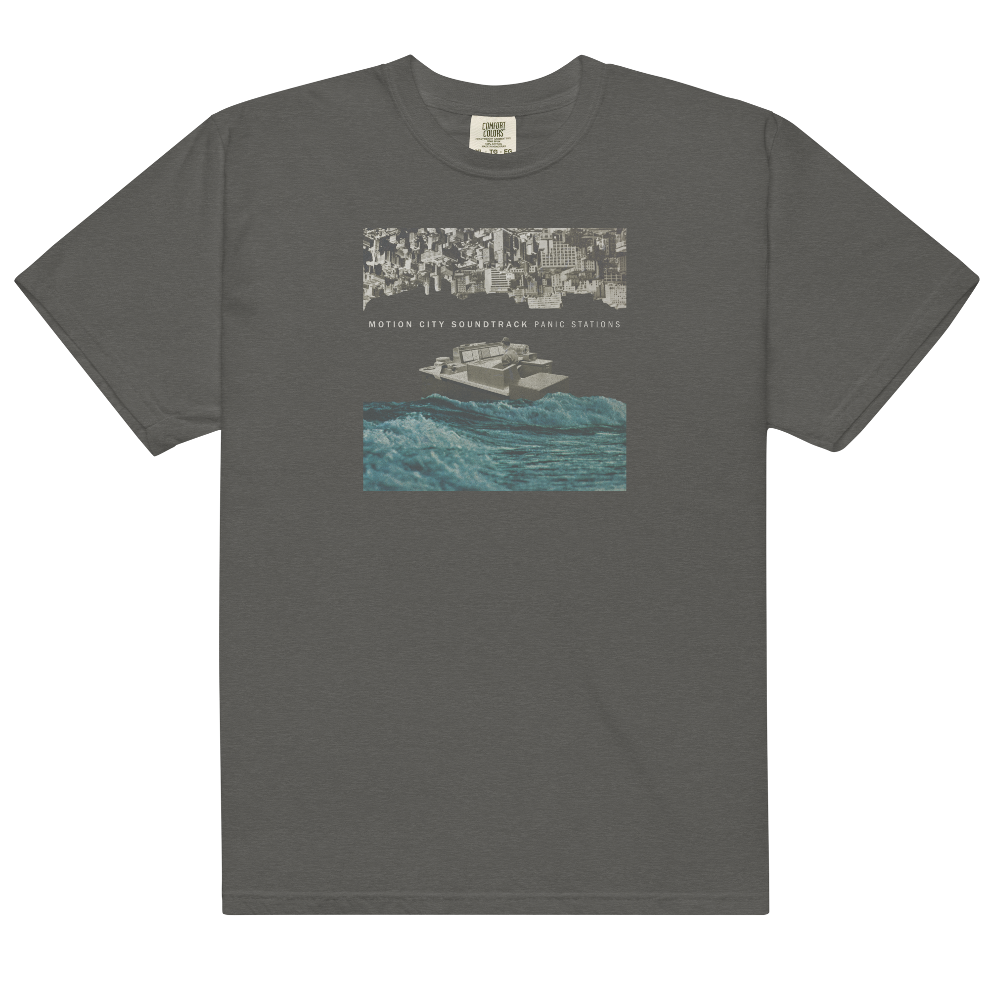 motion-city-soundtrack-panic-stations-t-shirt-dunkelgrau image 1