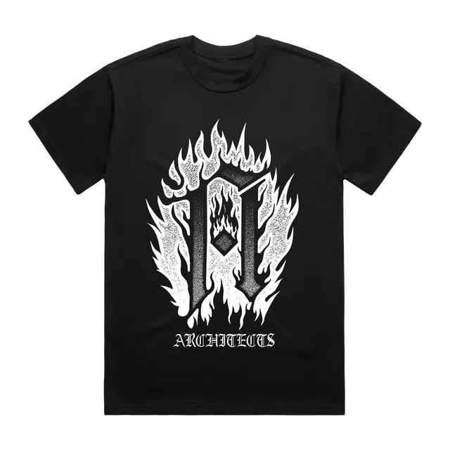 architects-flaming-a-2025-eu-tour-t-shirt-schwarz-baumwolle image 1