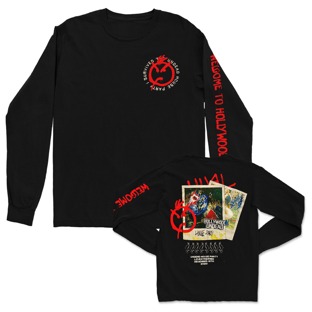hollywood-undead-i-survived-longsleeve-shirt-schwarz-baumwolle image 1