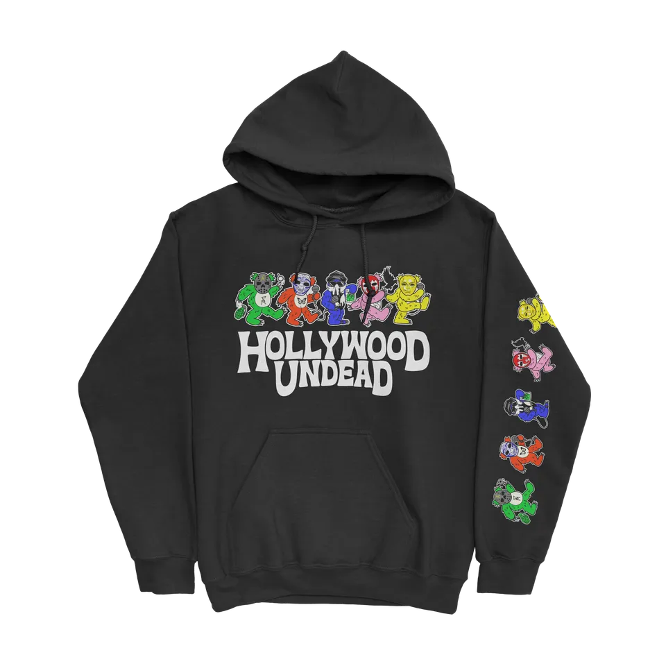 hollywood-undead-un-dead-head-hoodie-schwarz-zip-baumwolle image 1