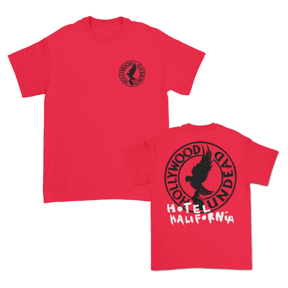 hollywood-undead-hotel-kalifornia-circle-logo-t-shirt-rot-l image 1
