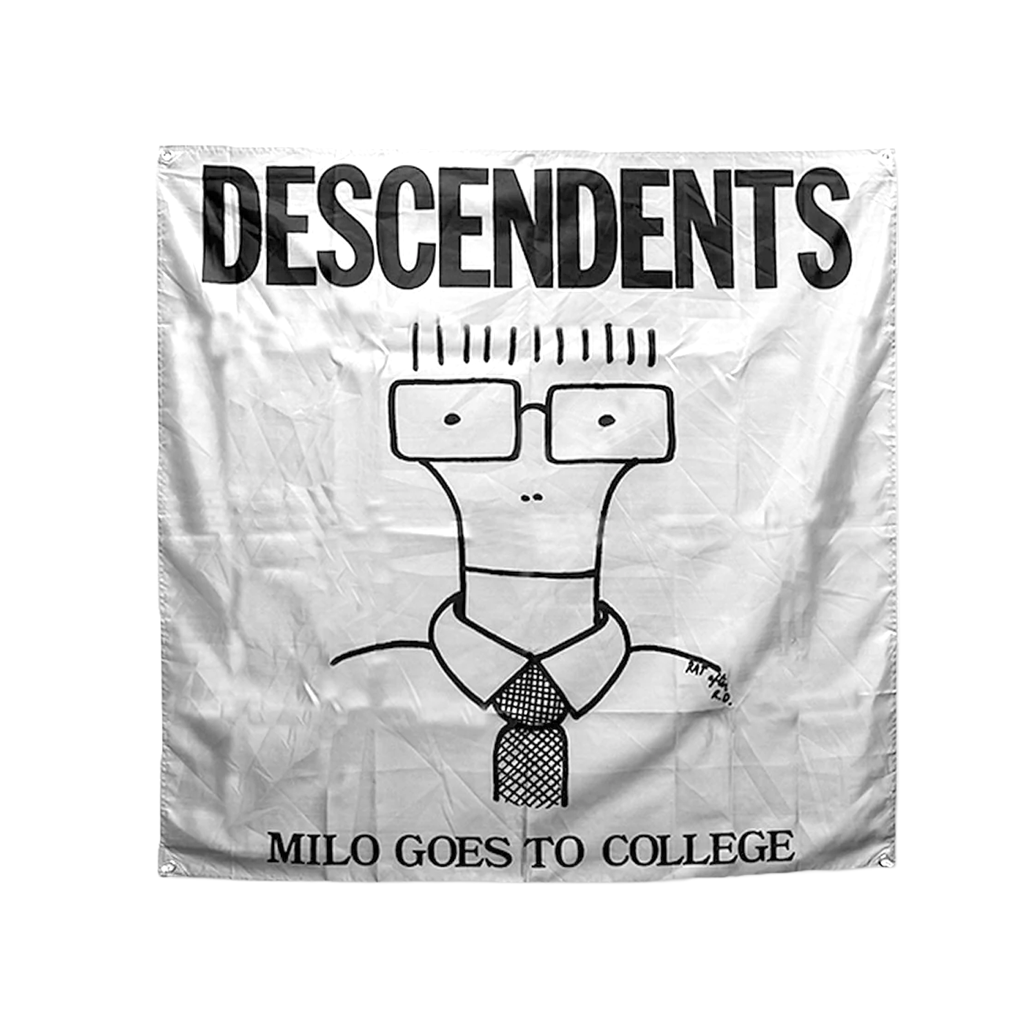 descendents-milo-goes-to-college-flagge-grau-117cm image 1