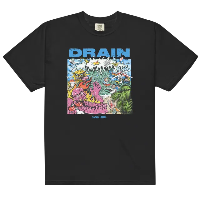 drain-living-proof-t-shirt-schwarz-aus-baumwolle image 1