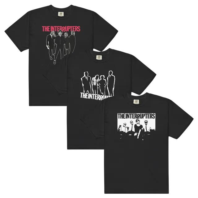 the-interrupters-t-shirt-bundle-3er-set-schwarz-baumwolle image 1