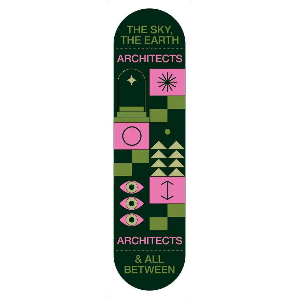architects-the-sky-the-earth-all-between-skate-deck-signiert image 1