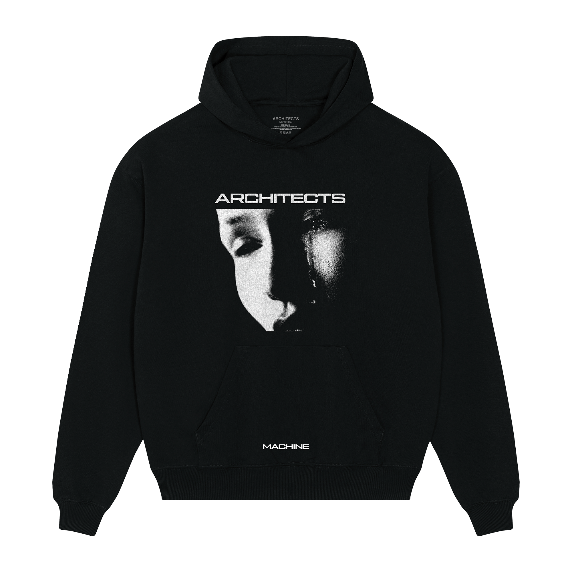 architects-machine-hoodie-schwarz-kapuzenpullover-100-baumwolle image 1