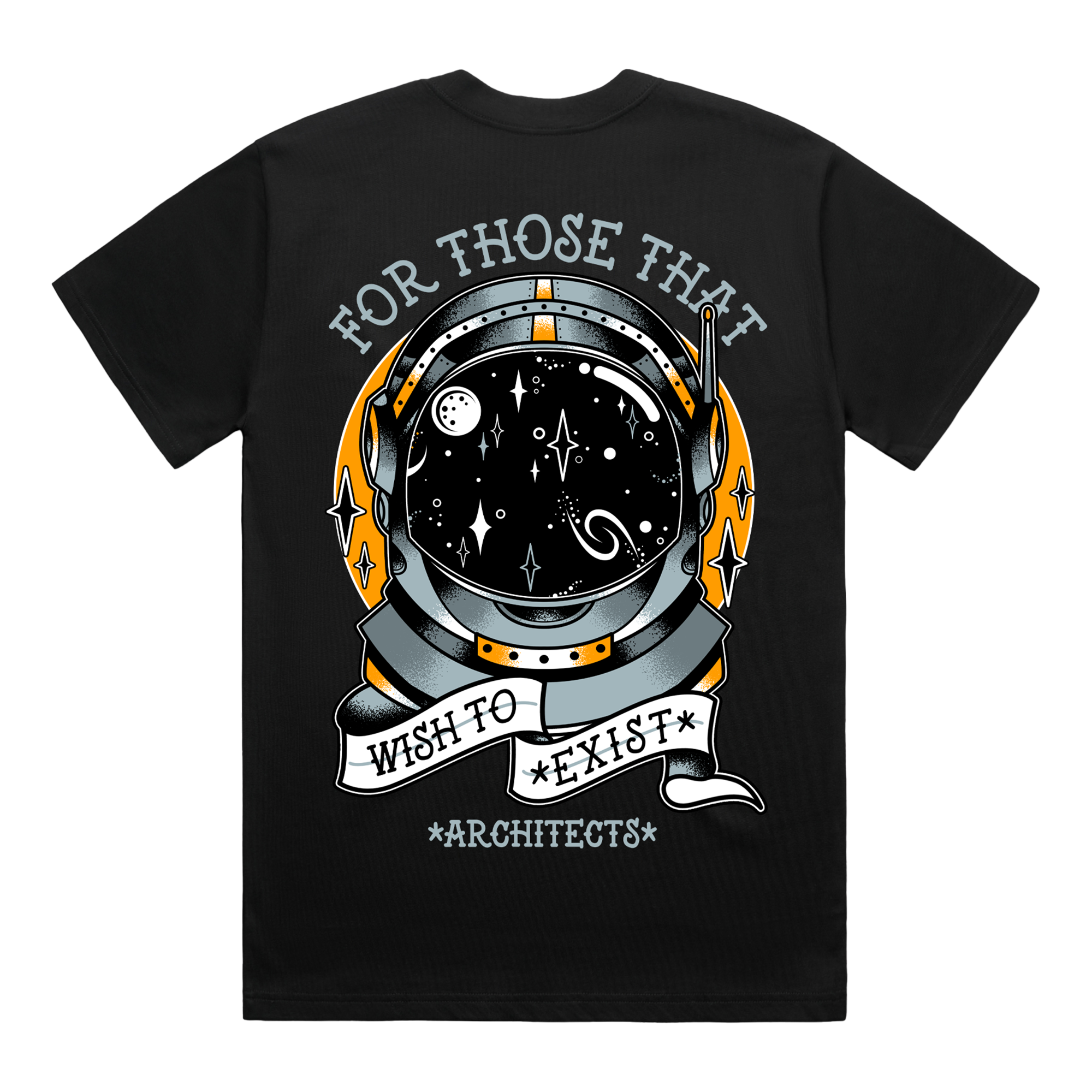 architects-for-those-that-wish-to-exist-astronaut-t-shirt-schwarz-baumwolle image 2