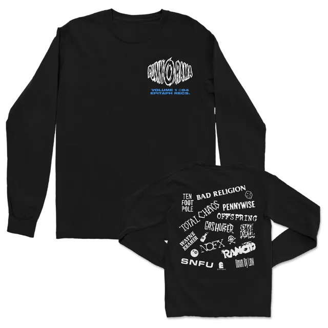 punk-o-rama-vol-1-logos-longsleeve-schwarz-baumwolle image 1